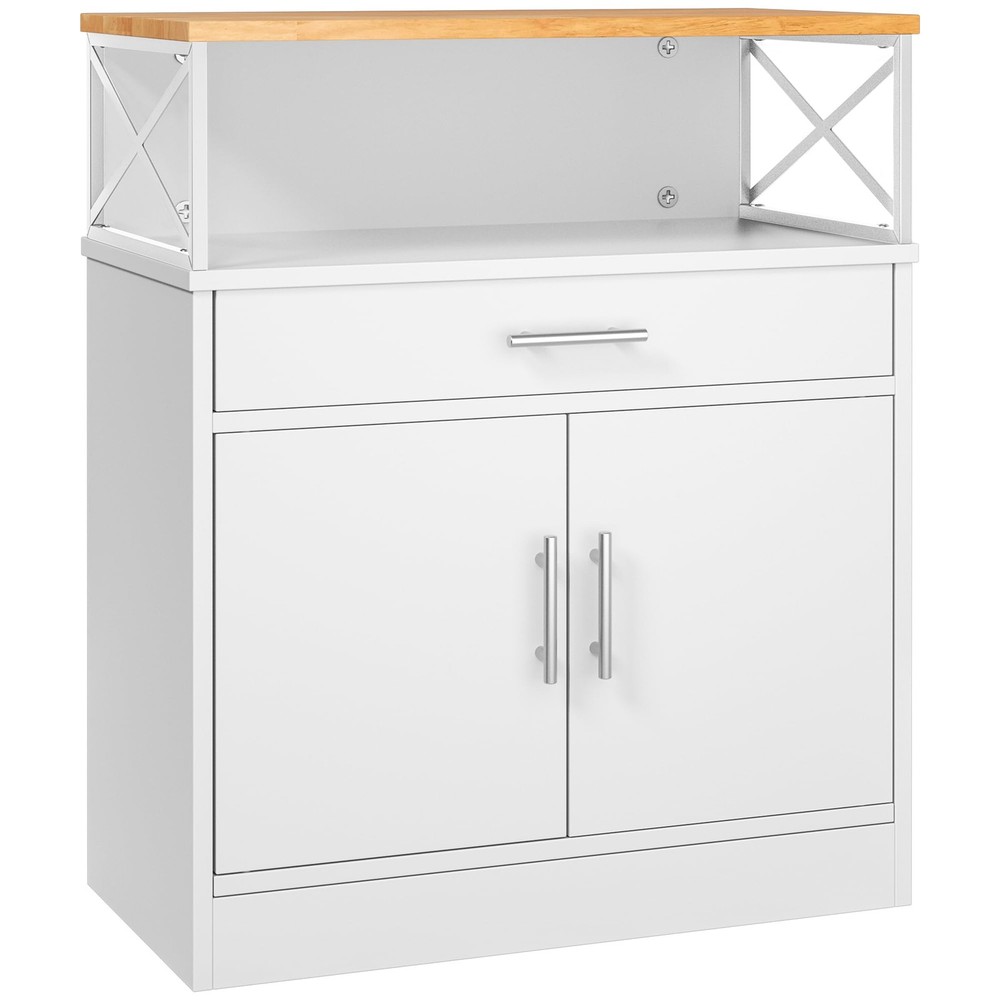 Kitchen Buffet Cabinet with Adjustable Shelf, Modern Kitchen Storage Cabinet,...