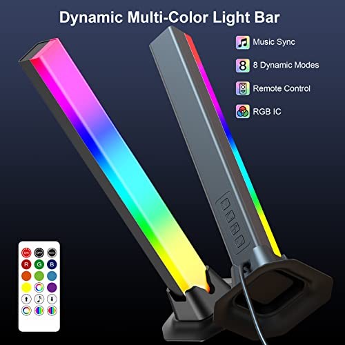 RGB Light Bar, Music Sync RGB IC LED Lights Bars, USB Powered Remote Control