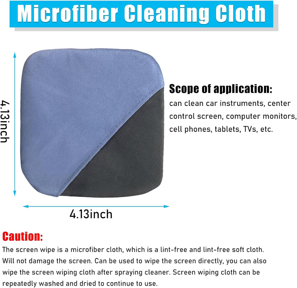 Car Screen Cleaner, Microfiber Auto Screen Cleaning Pad, Foldable Touch Screen C