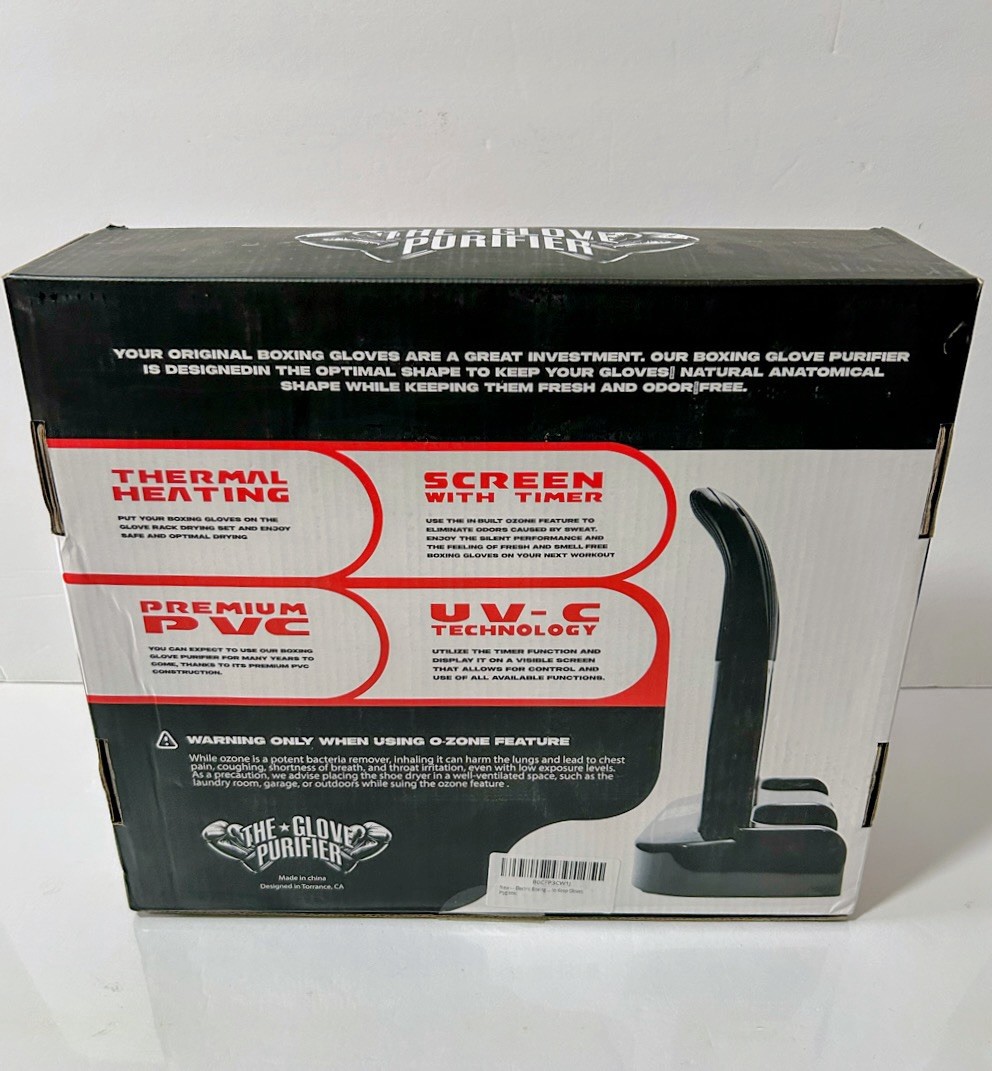 V2 Boxing Glove Drying System with Thermal. eating, Air Treatment Cycle