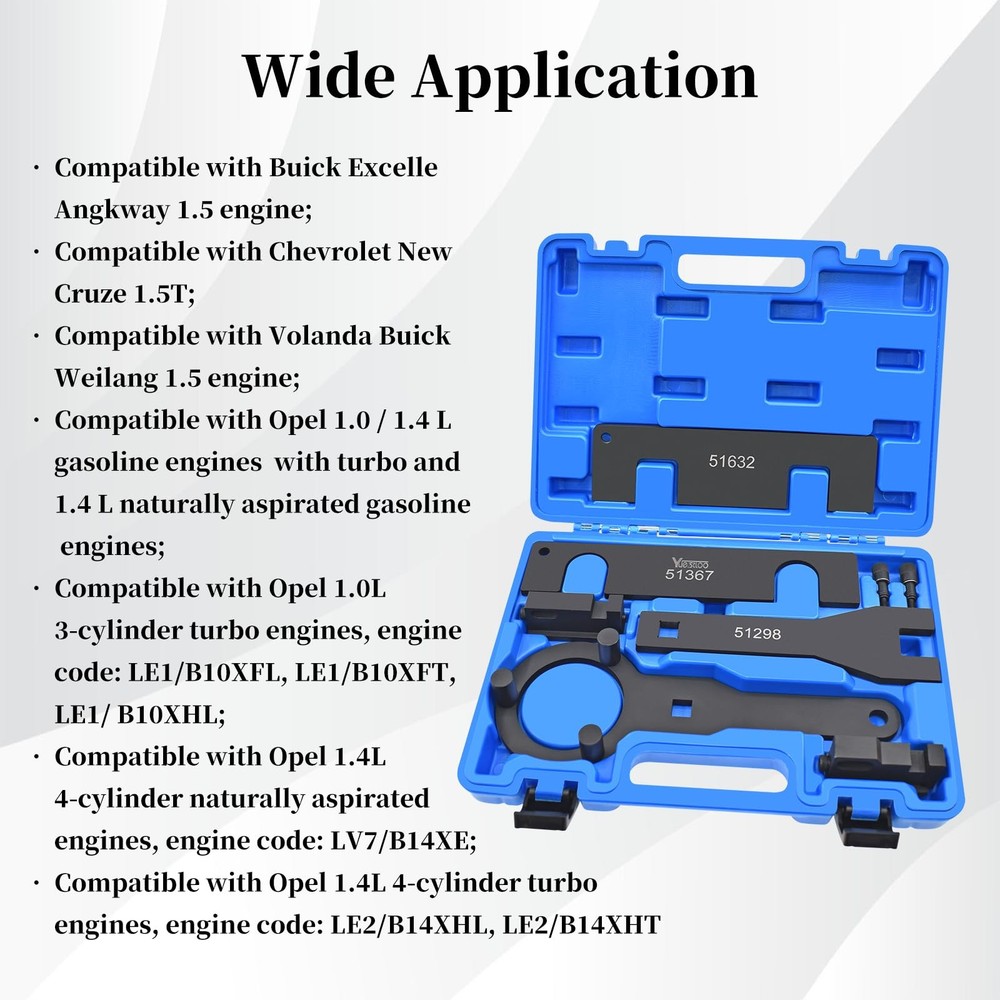 Yuesstloo Engine Camshaft Timing Tool Kit, Compatible with GM Opel Buick...