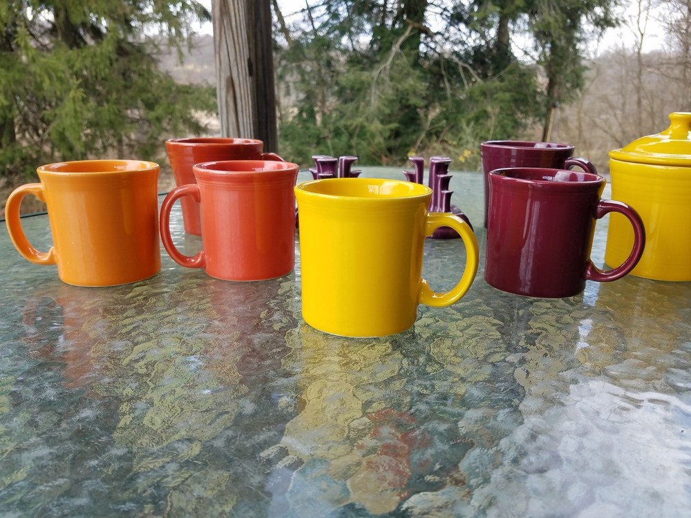 JAVA MUG CUP daffodil yellow NEW HOMER LAUGHLIN FIESTA 12 OZ