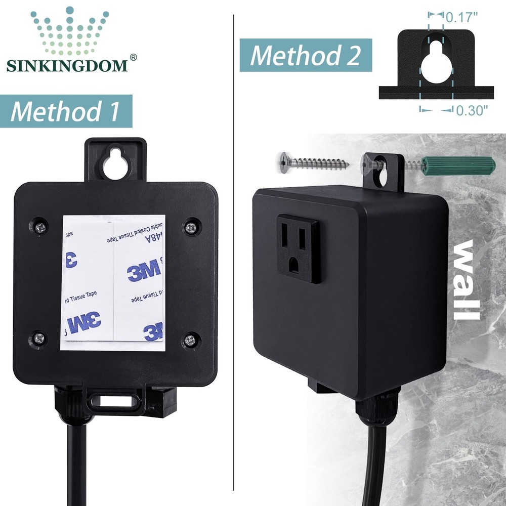 SINKINGDOM Garbage Disposal SinkTop Air Switch Kit with Long ButtonBrass