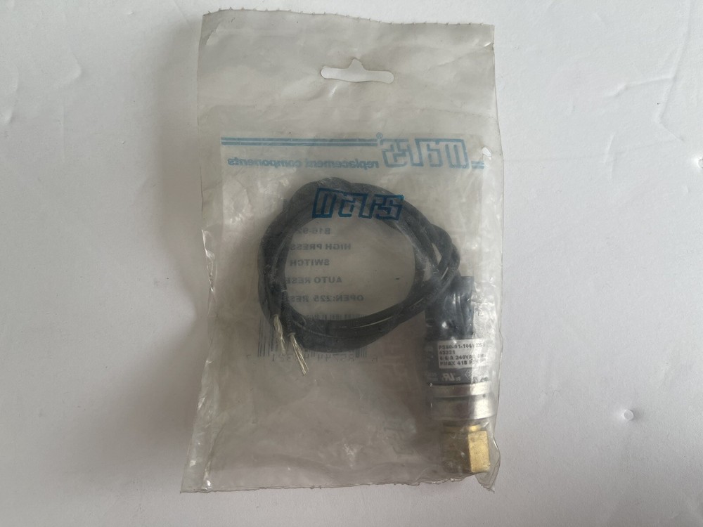 Mars 43321 High Pressure Switch, Auto Reset, Open: 225 Reset: 150