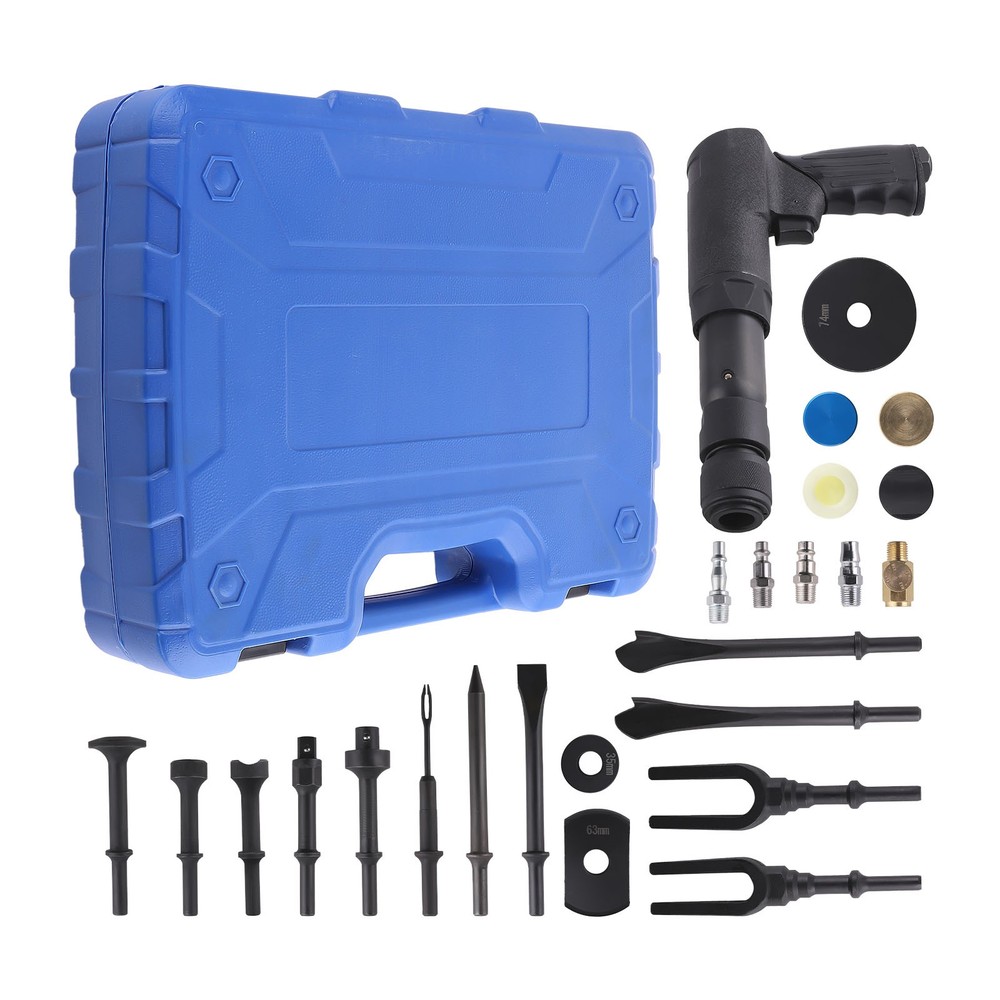 Multi-functional Air Hammer Tool Set With Case Pneumatic Hammer Piece Chisel Kit