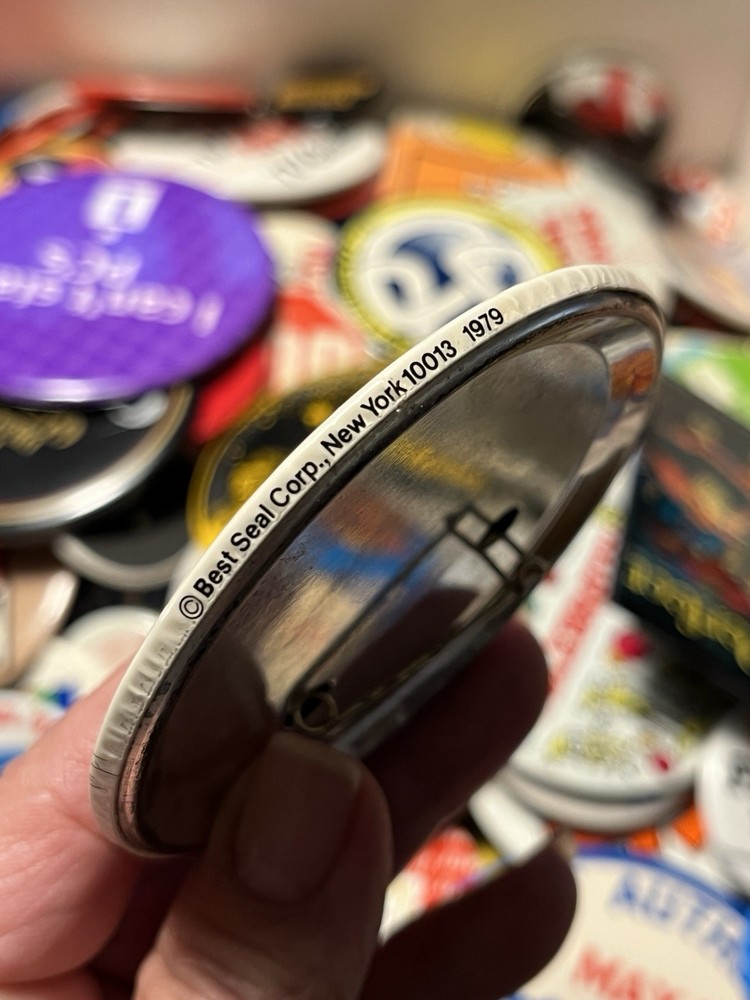 1979 I Rode Rolling Thunder Great Adventure Pinback Button Rollercoaster Ride