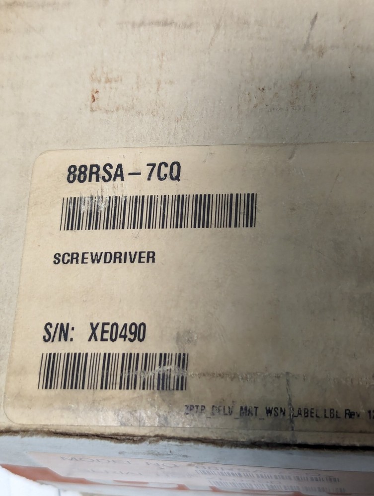 Cleco 88RSA-7CQ Pneumatic Screwdriver, Push Button Reverse, Push-to-Start