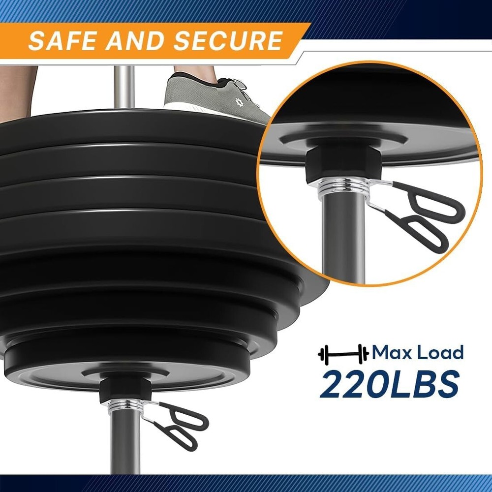 Secure 2-Inch Olympic Weight Bar Spring Collars – Strong & Durable Pair