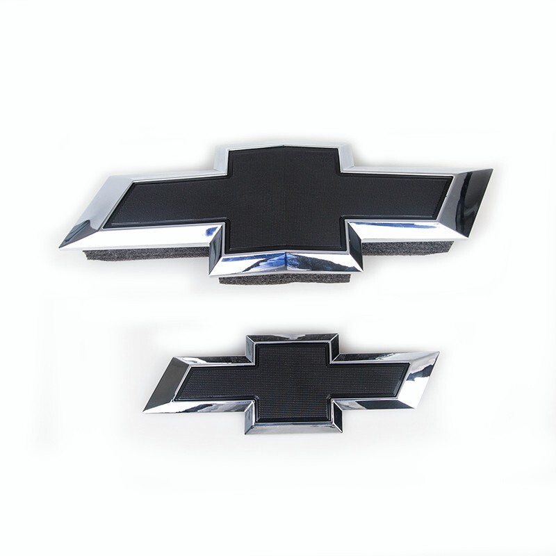 Fit 2015-2020 Chevrolet Tahoe Suburban Black Bowtie Emblems 84722856 Front&Rear