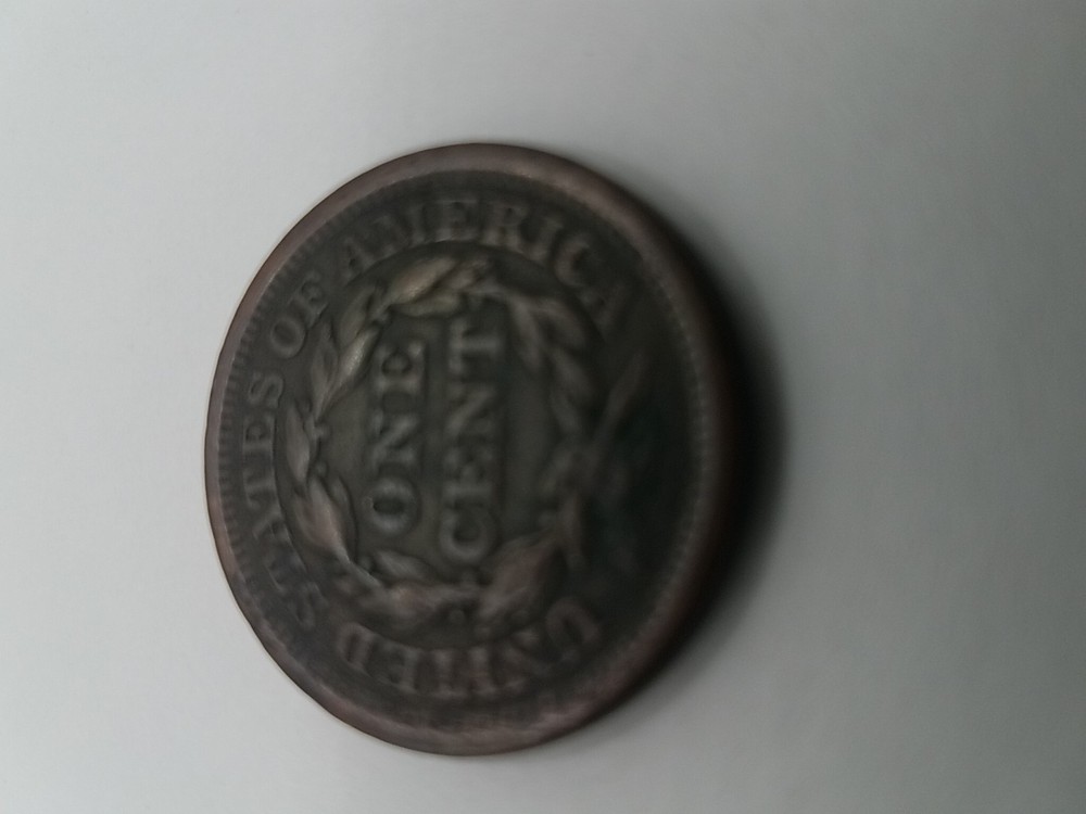 1845 braided hair large cent