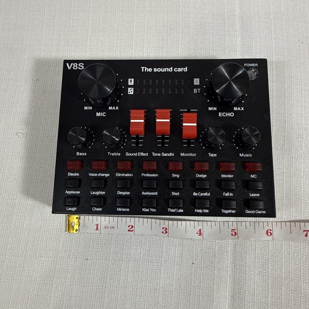 Vocal Processor Clear Mics Input Headphone For Live Broadcasting