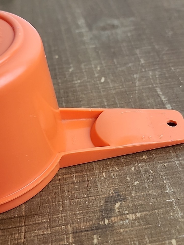 Vintage Tupperware Replacement Measuring 2/3 Cup - Orange