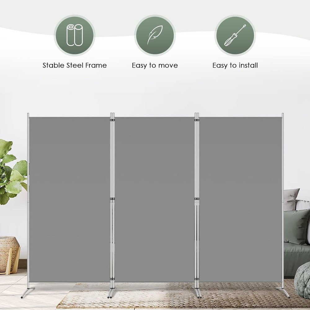 Lightweight 3-Panel Folding Room Divider: Durable and Stylish Privacy Screen
