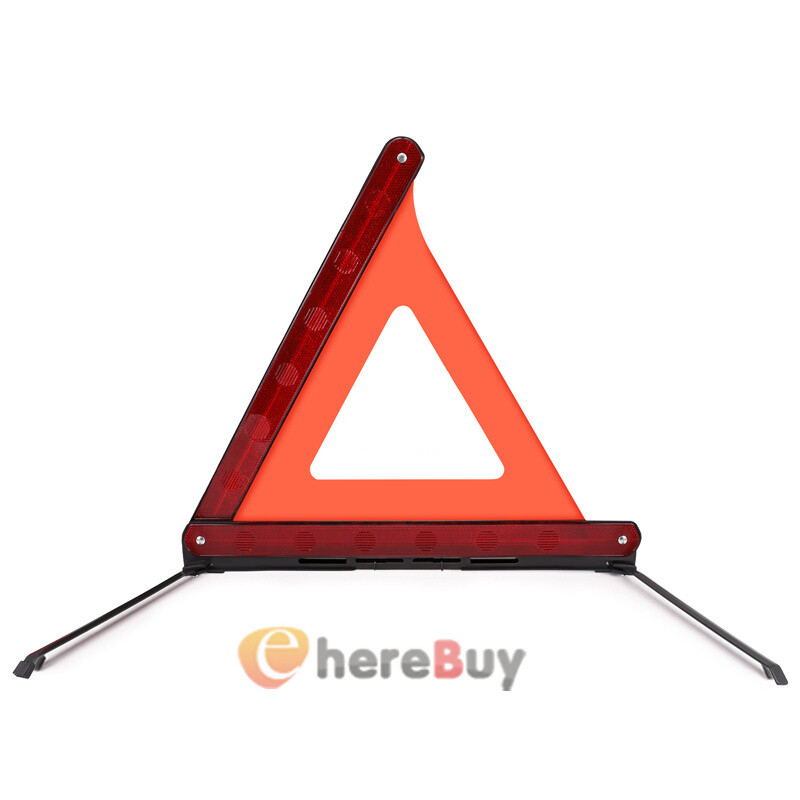 3 Pack Car Emergency Warning Triangles, Reflective Roadside Safety Triangle Kit