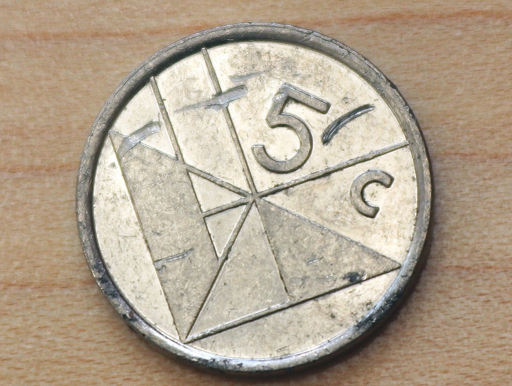 1995 Aruba 5 Cents