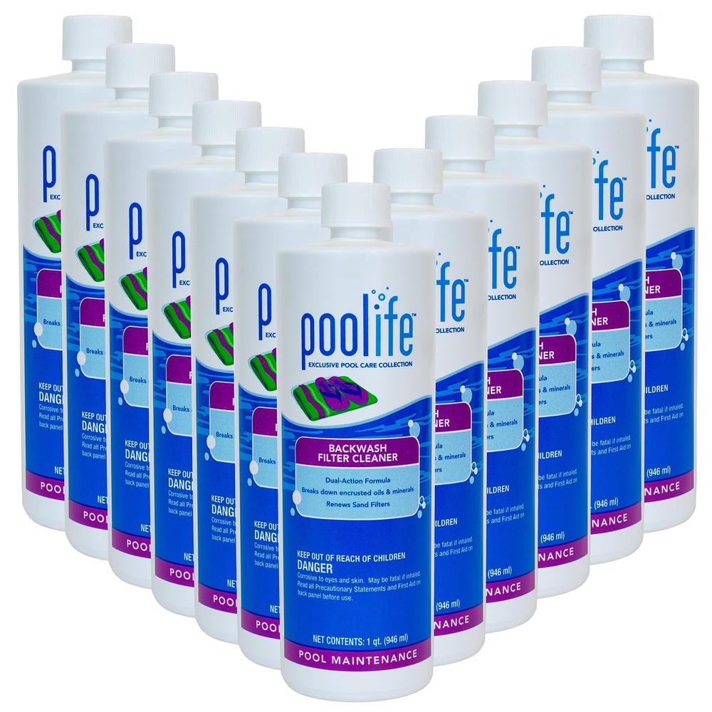 Poolife Backwash Filter Cleaner 1 qt - 12 Pack