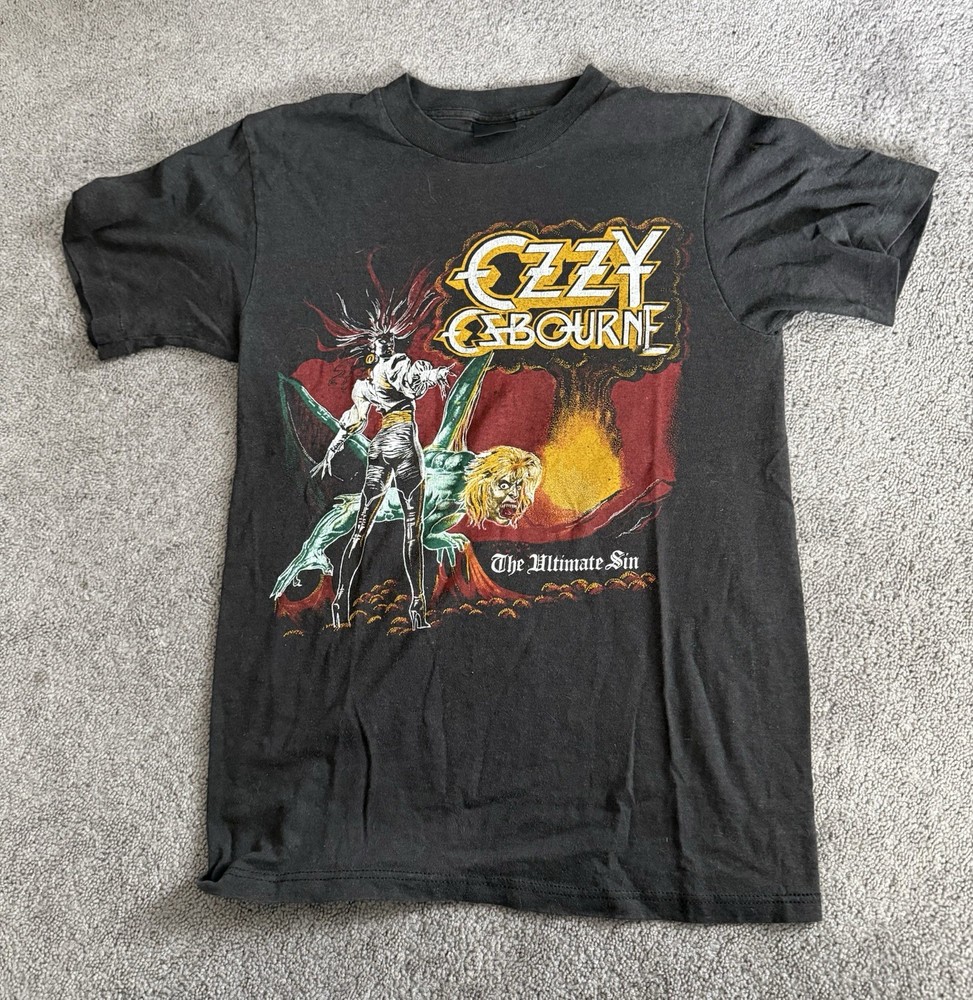 OzzY Osbourne Vintage 1986 The Ultimate Sin Shirt Rare Medium ✌️