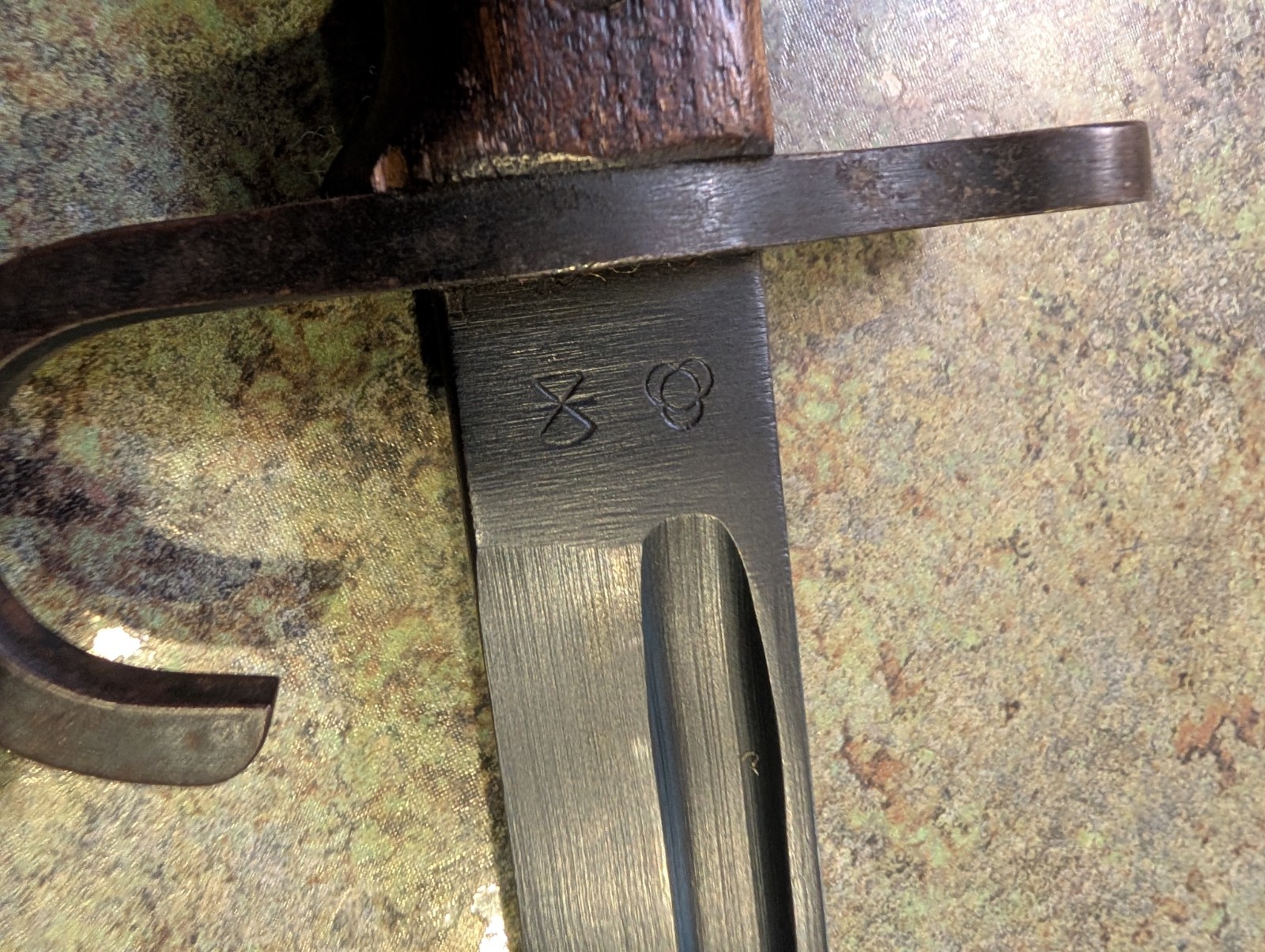 Vintage Japanese WWII Arisaka Model 30 Bayonet with Original Scabbard