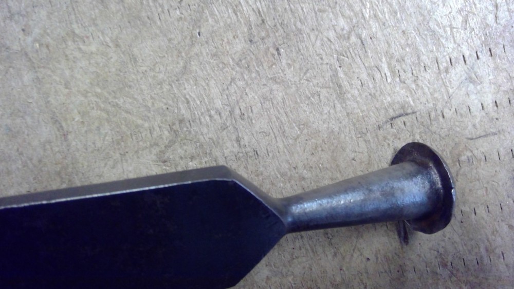 Vintage T.H. Witherby 1-1/2” Wide Beveled Edge Socket Chisel