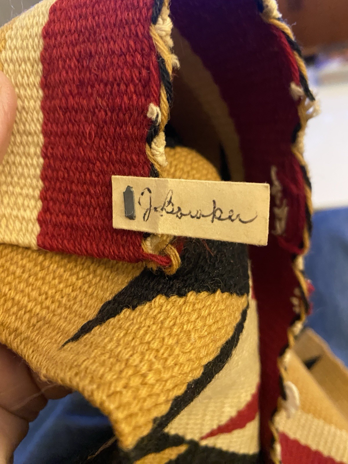 Germantown Navajo Pillow Square First Quarter 20th Century 17-1/2” x 17-1/2”