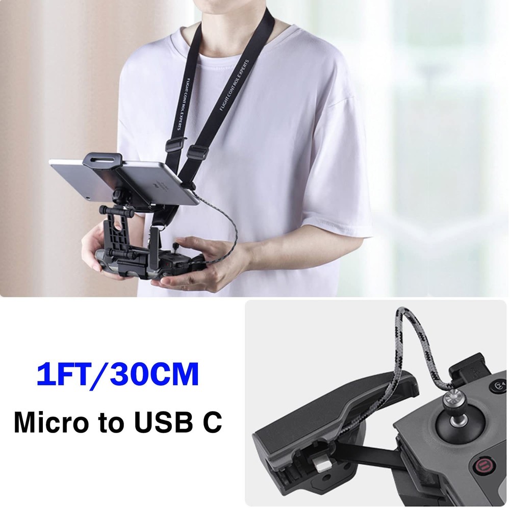 1FT Micro to USB C Remote Controller Cable for DJI Mavic Mini,Mini SE,Mavic...