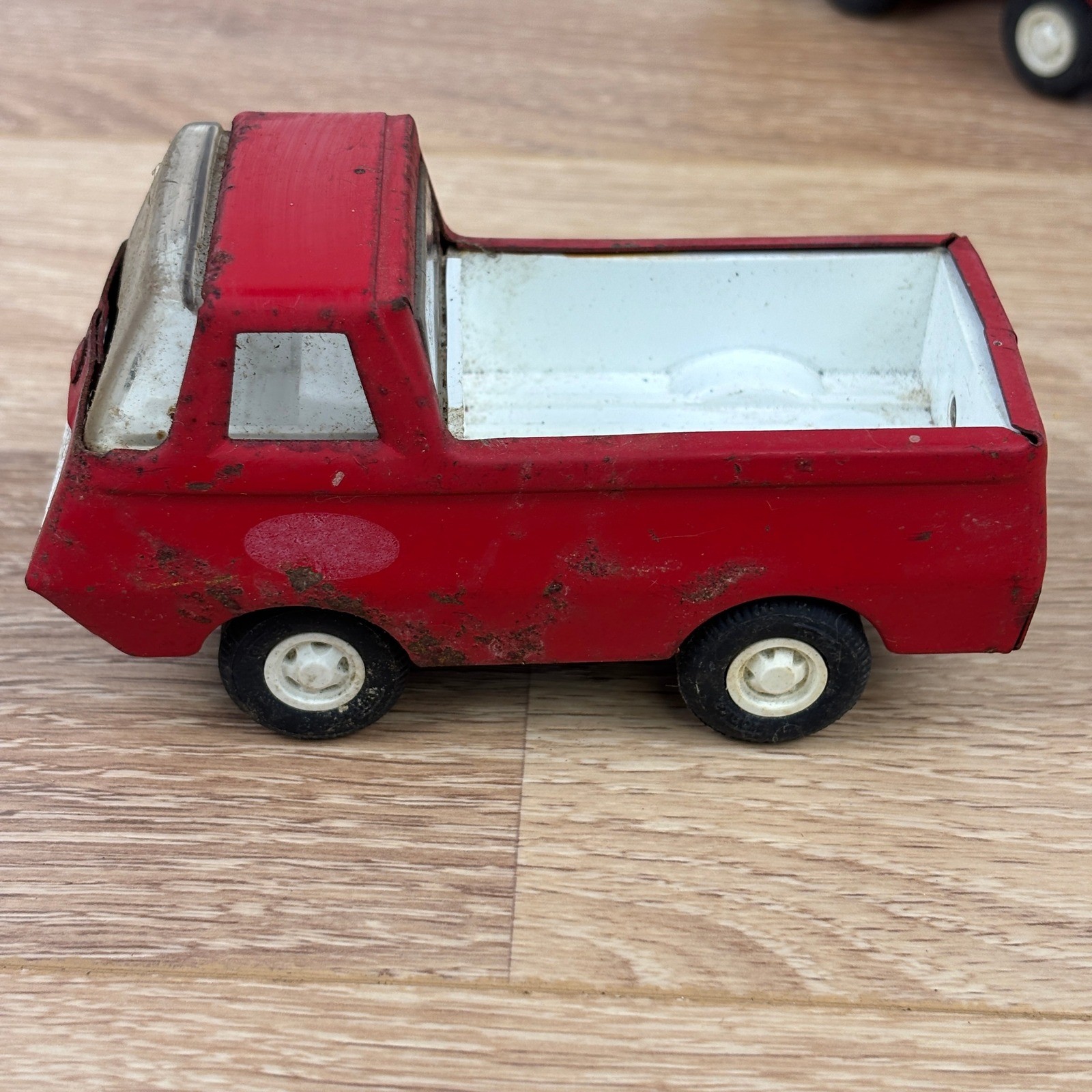 Vintage Tonka Steel Dump Truck and Pickup Truck Lot Red Yellow Green