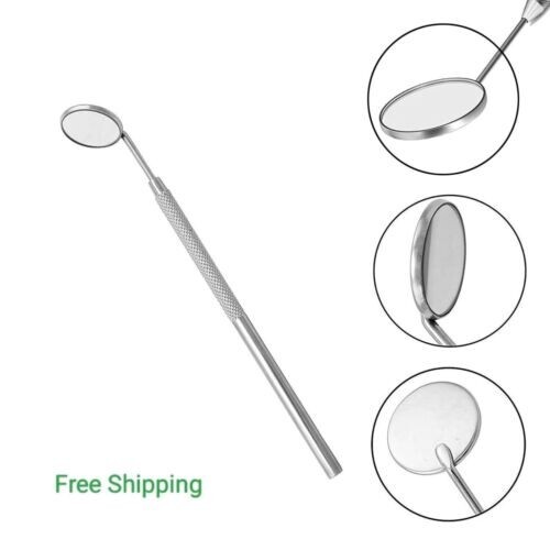 3Pcs Basic Dental Instruments Set Mouth Mirror Explorer #4 Cotton Plain Plier