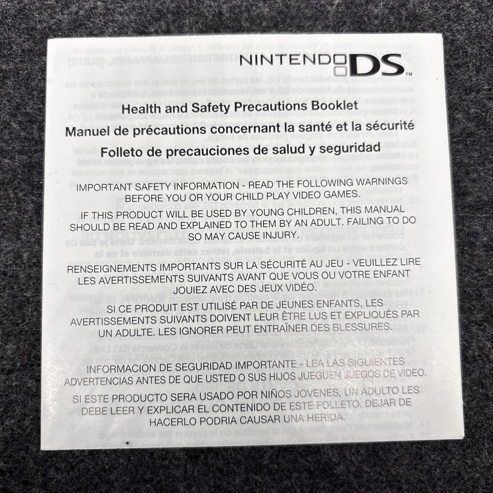 Pokemon White Ver. (DS) Authentic Case & Manual Only W/ Inserts Good Condition
