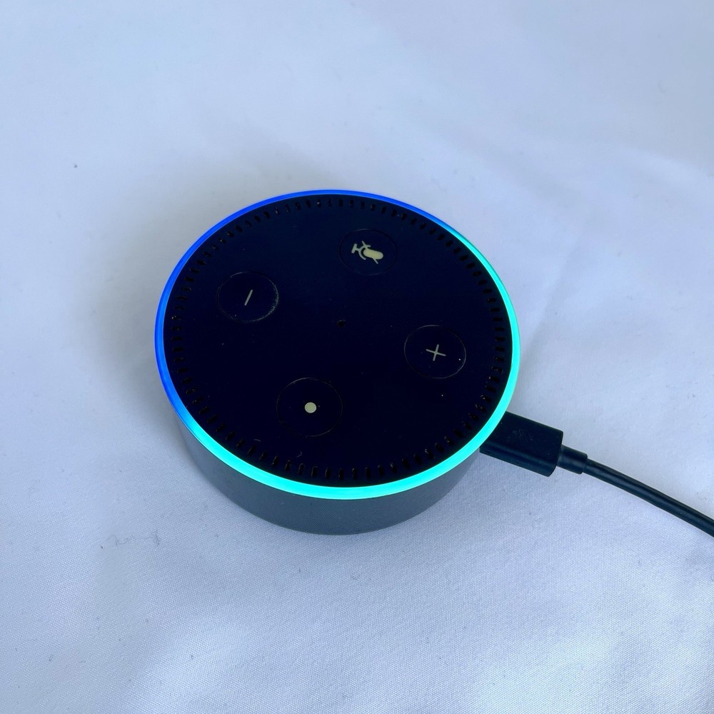 Amazon Echo Dot (2nd Generation) Smart Speaker Cord & Plug Black Works!