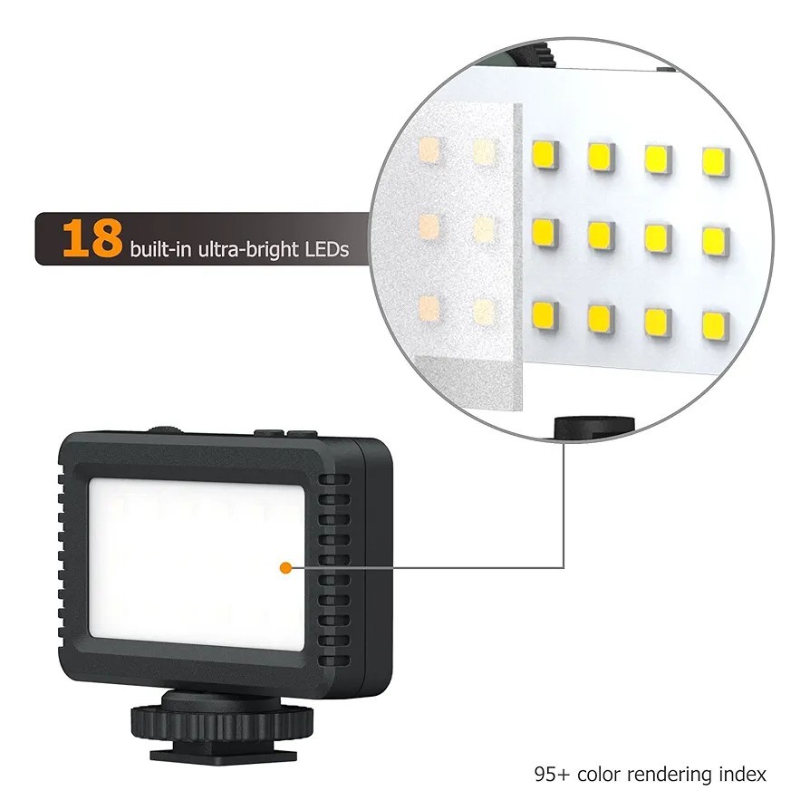 Dimmable LED Light For Camera Or Phones
