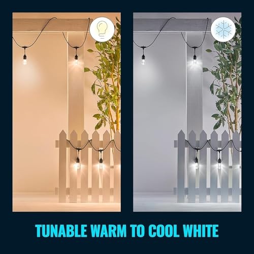 48FT Color Changing Outdoors - Water and Weatherproof - Adapter String Light
