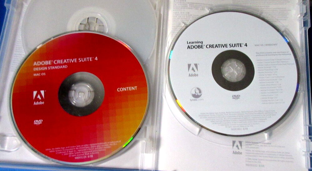 Adobe Creative Suite 4 +3 Design Standard for MAC OS DVD Version