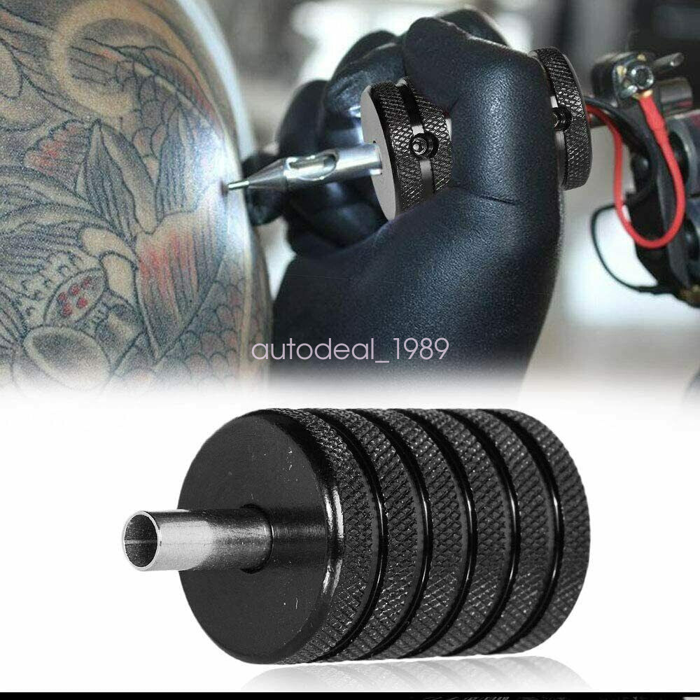 5pcs 25mm 1" Tattoo Machine Hand Grips Knurled Handle Aluminum Alloy Back Stem