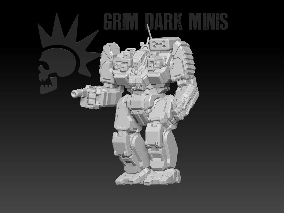 Battlemaster - BT proxy mech MWO Tech 1/265 Battle Scale