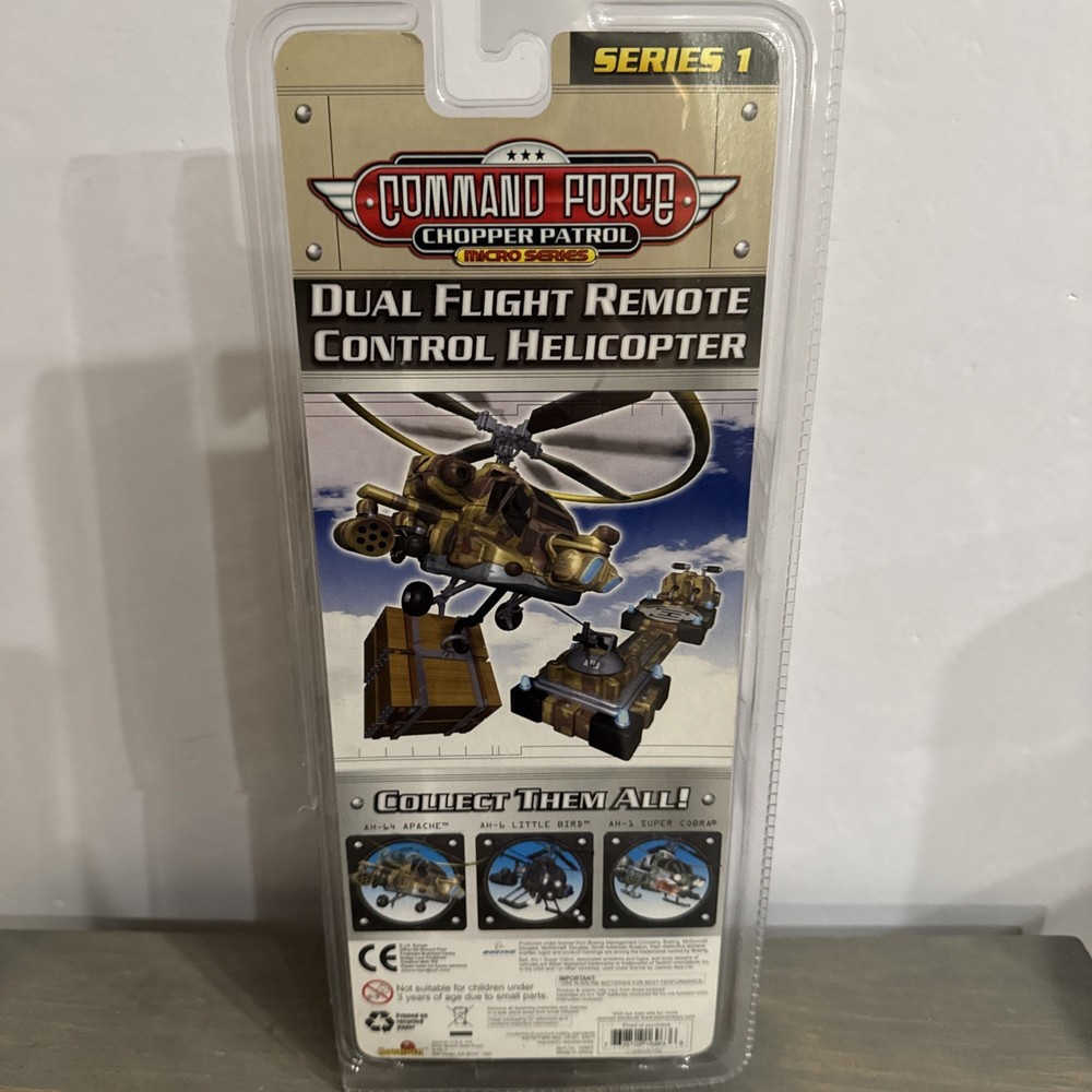 Command Force AH-64 Micro Series Dual Flight Remote Control Helicopter NIB