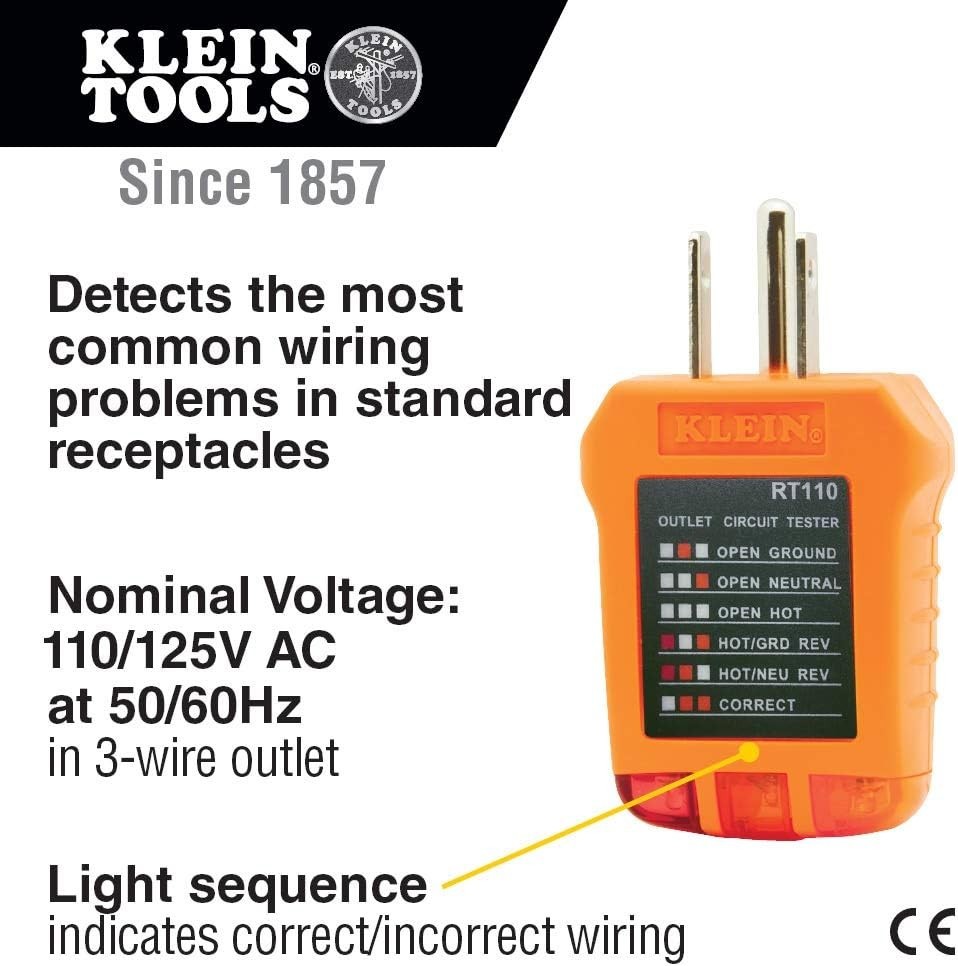 Comprehensive Voltage Detection Kit: Multimeter & Outlet Tester by Klein Tools