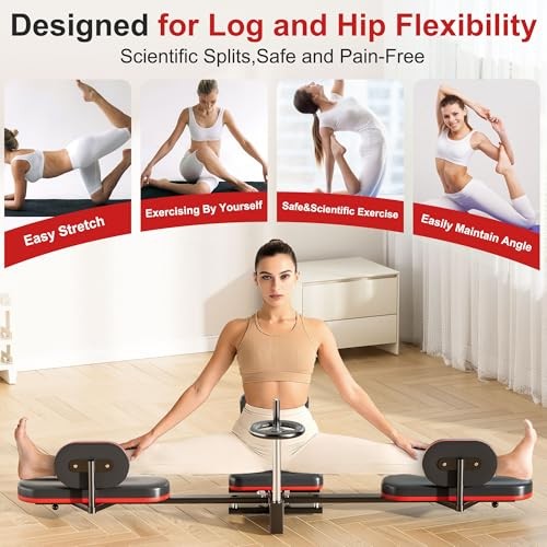 Leg Stretcher, 220LBS Stretcher Machine,200° Adjustable Split Machine for Red
