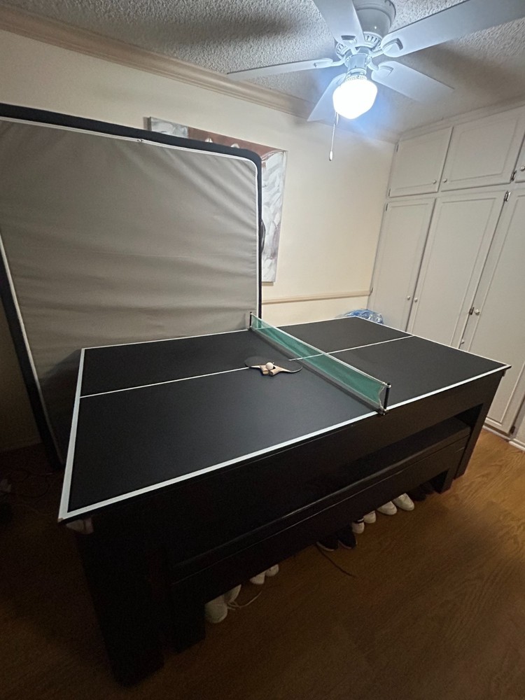 3 in 1 table (ping pong, pool table and dining table)