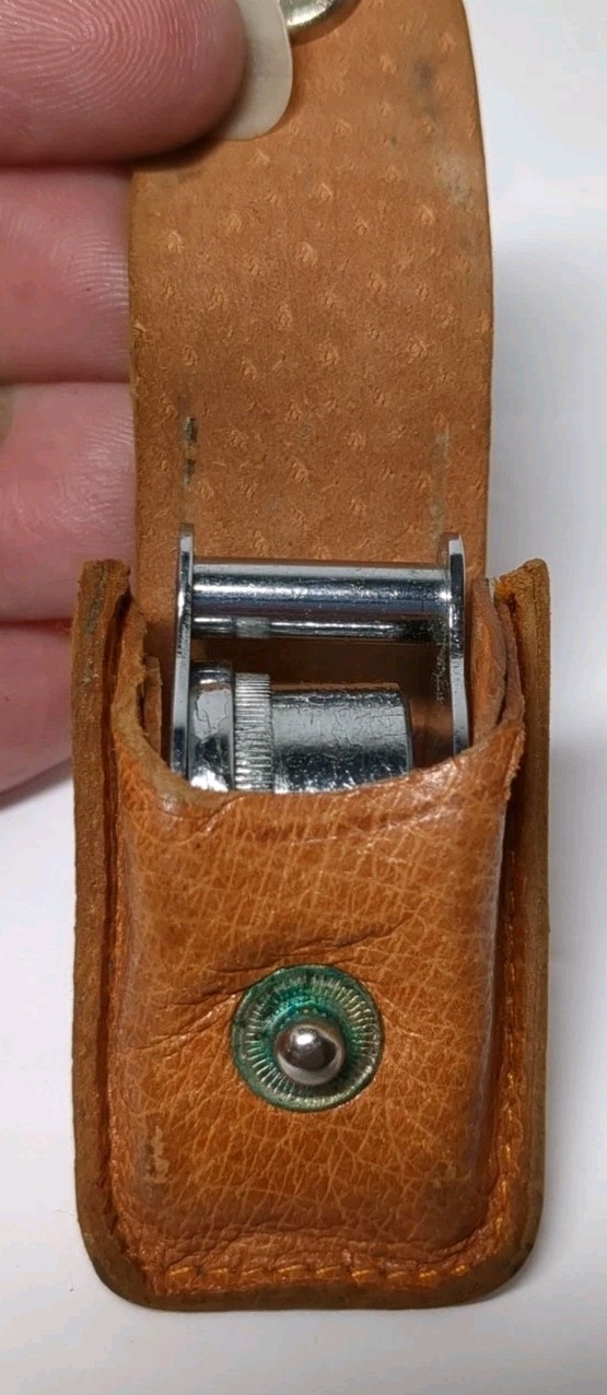 Beauty WARD'S 10x Jeweler Magnifier Loup -Made In Japan~Leather Case~VTG~RARE!