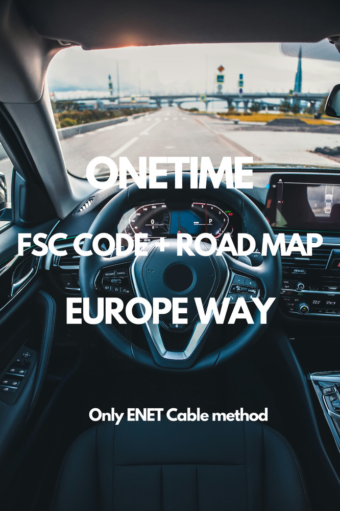Genuine BMW MAP EUROPE WAY 2026 FSC CODE + ROAD MAP | ENTRYNAV2 ENET Solution