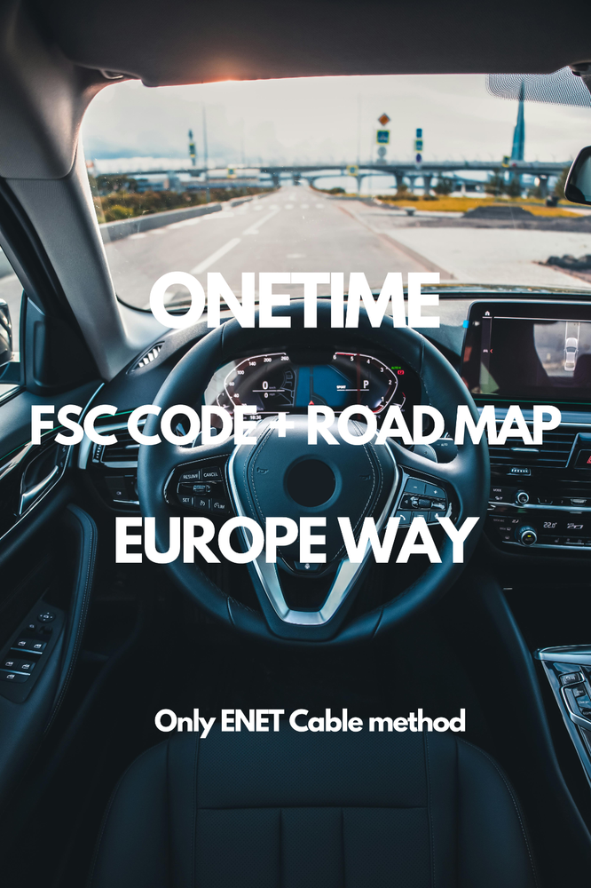 Original BMW MAP EUROPE WAY 2024-2 FSC CODE + ROAD MAP | ENTRYNAV2 ENET Solution