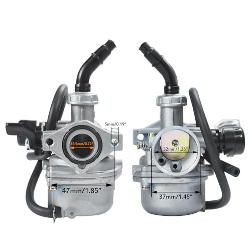 PZ19 Carburetor Carb Air Filter Fuel Line Kit for 50cc 70cc 90cc 110cc BLACK