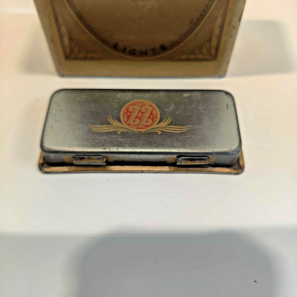 Zig Zag Red Gold Metal Cigarette Case Holder