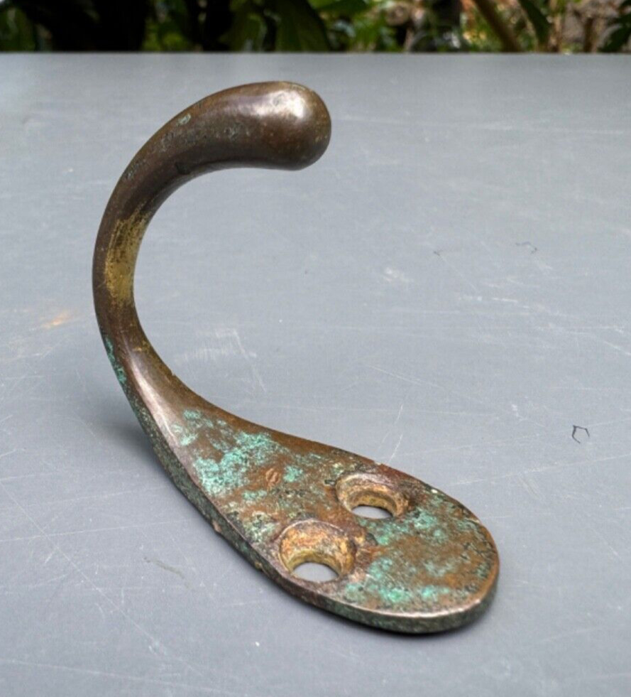 ANTIQUE BRASS COAT HOOK