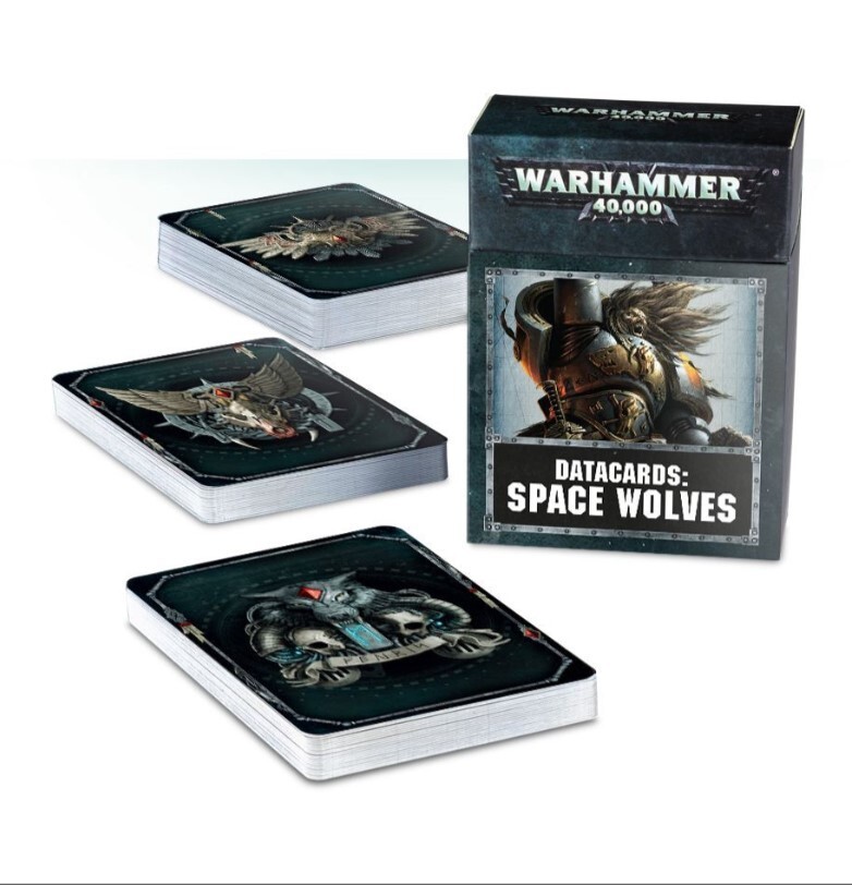Warhammer 40K Datacards Space Wolves BNIB Sealed OOP