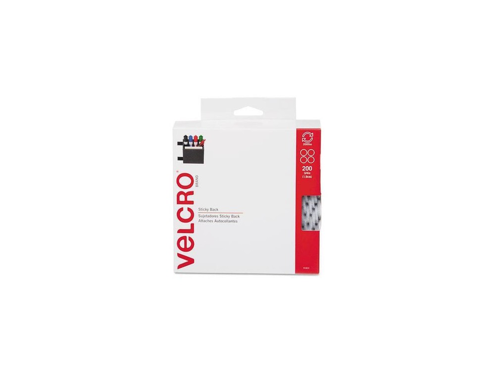 Velcro Brand Adhesive,Hook and Loop,Wh 91824