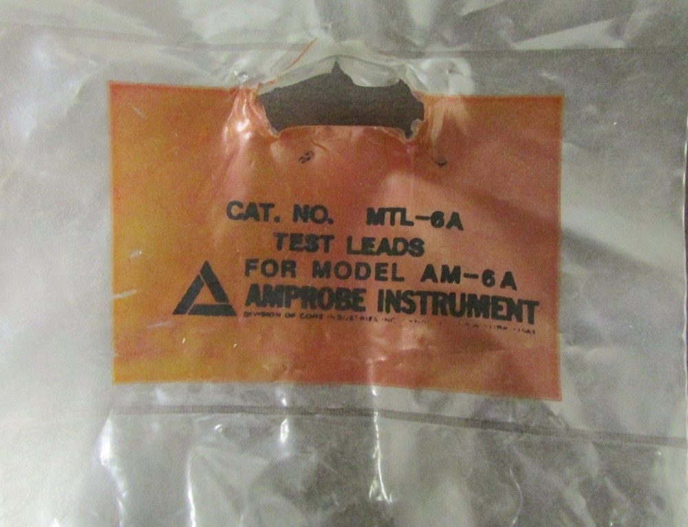 AMPROBE MTL-6A Model AM Meter Test Leads MTL 6A