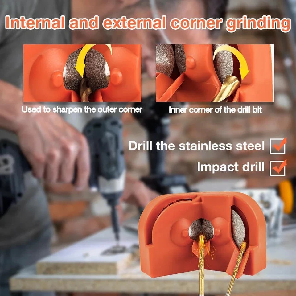 Electric Drill Bit Sharpener Multifunction Scissor Knife Drill Sharpening Tool