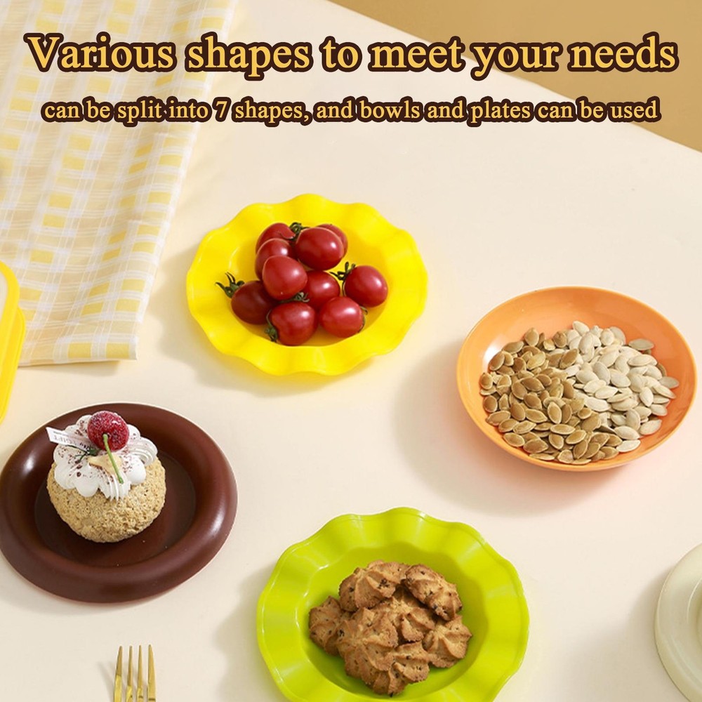 Hamburger Bowl Set Hamburger Plates And Bowls Sets 7 Pieces Stackable
