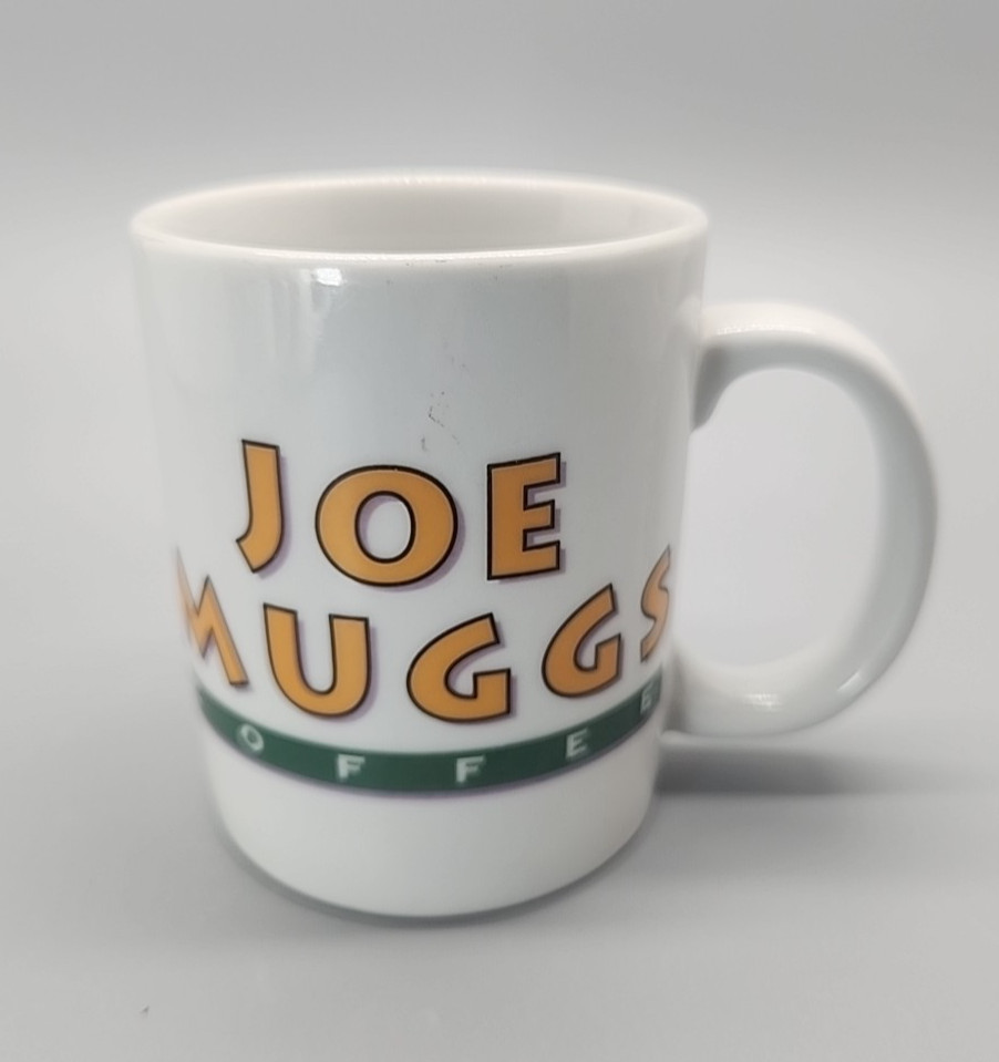 Cordon Bleu Joe Muggs White Ceramic Coffee Tea Advertising Mug